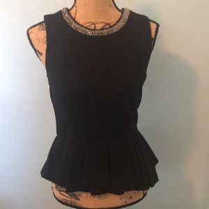 Stunning black jeweled top.